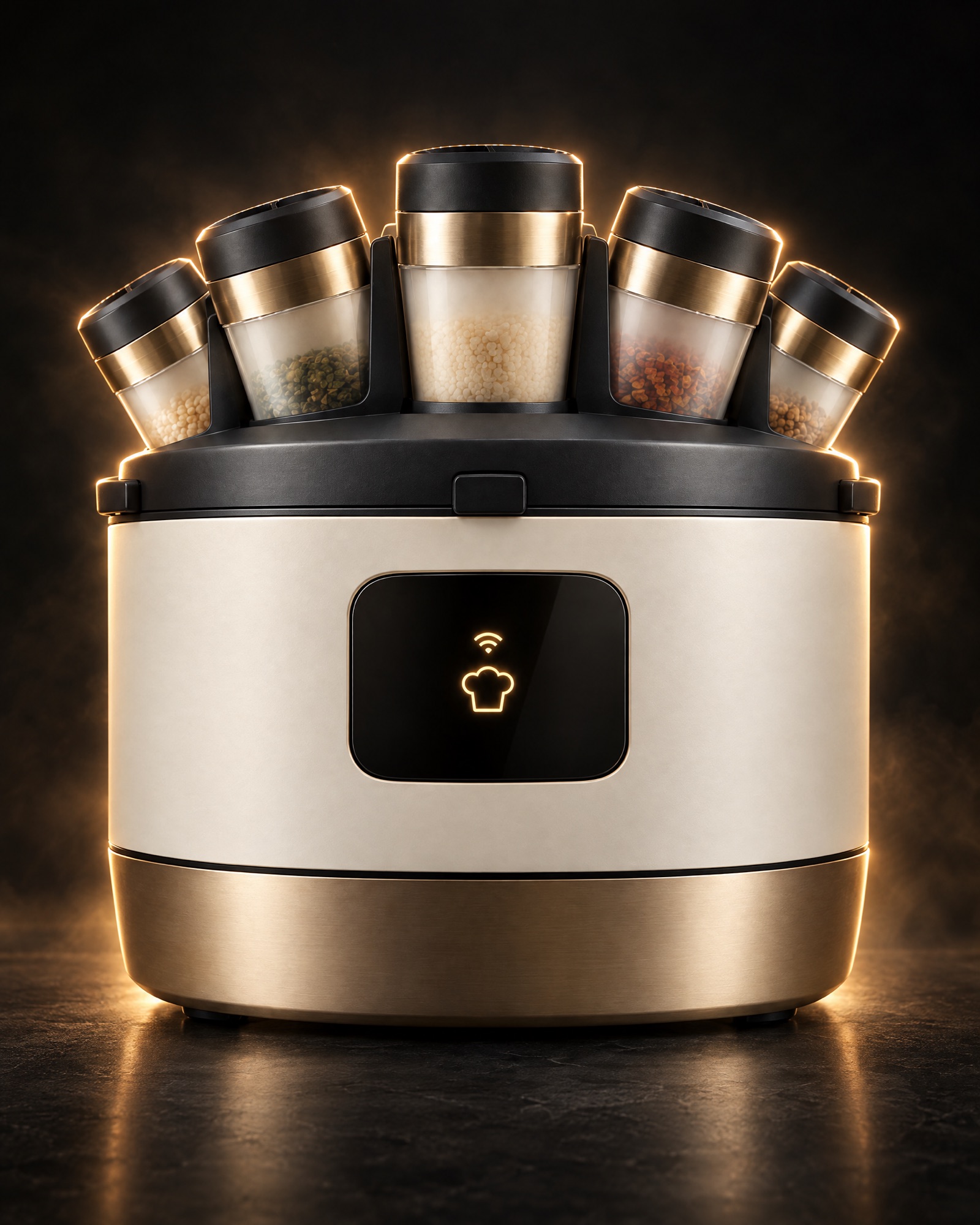 The ChefSmart automated cooking pot with its ingredient pods